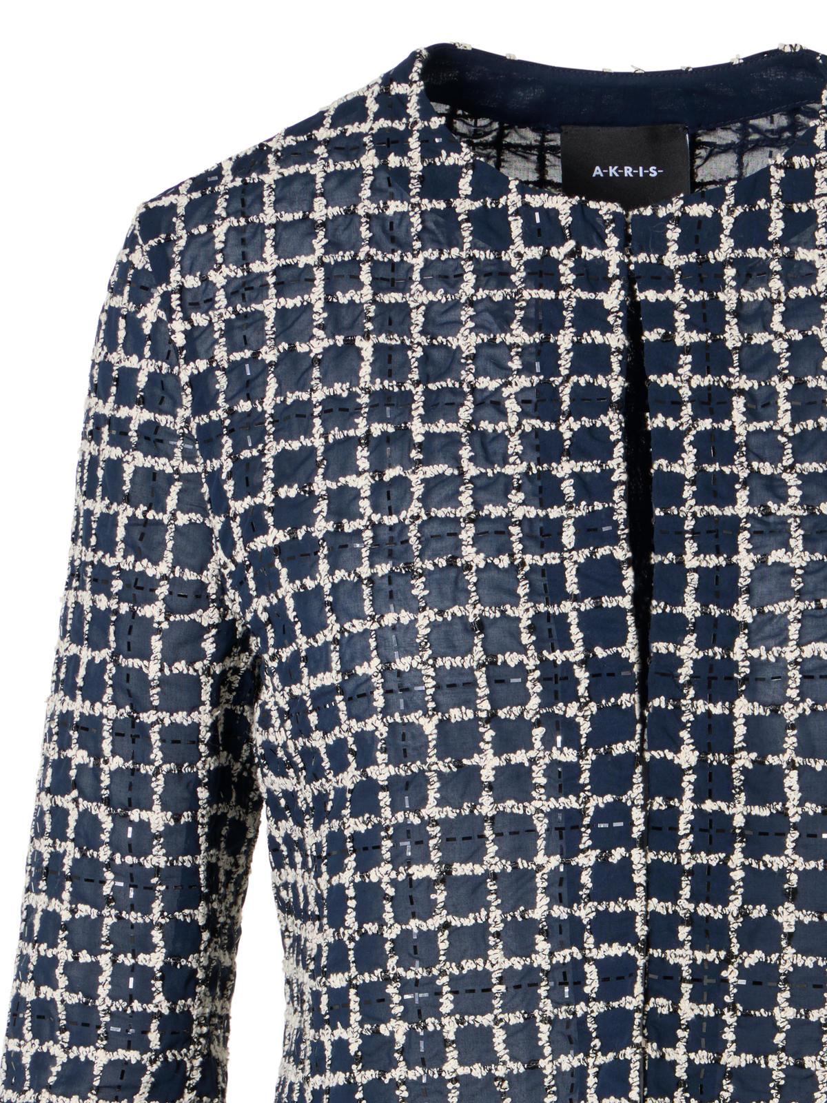 Designer Akio Short Jacket in Cotton Blend - multicolor