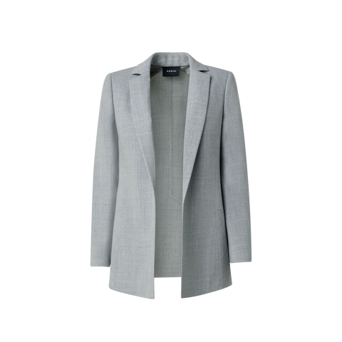 Wool Double-Face Blazer with Elongated Lapel