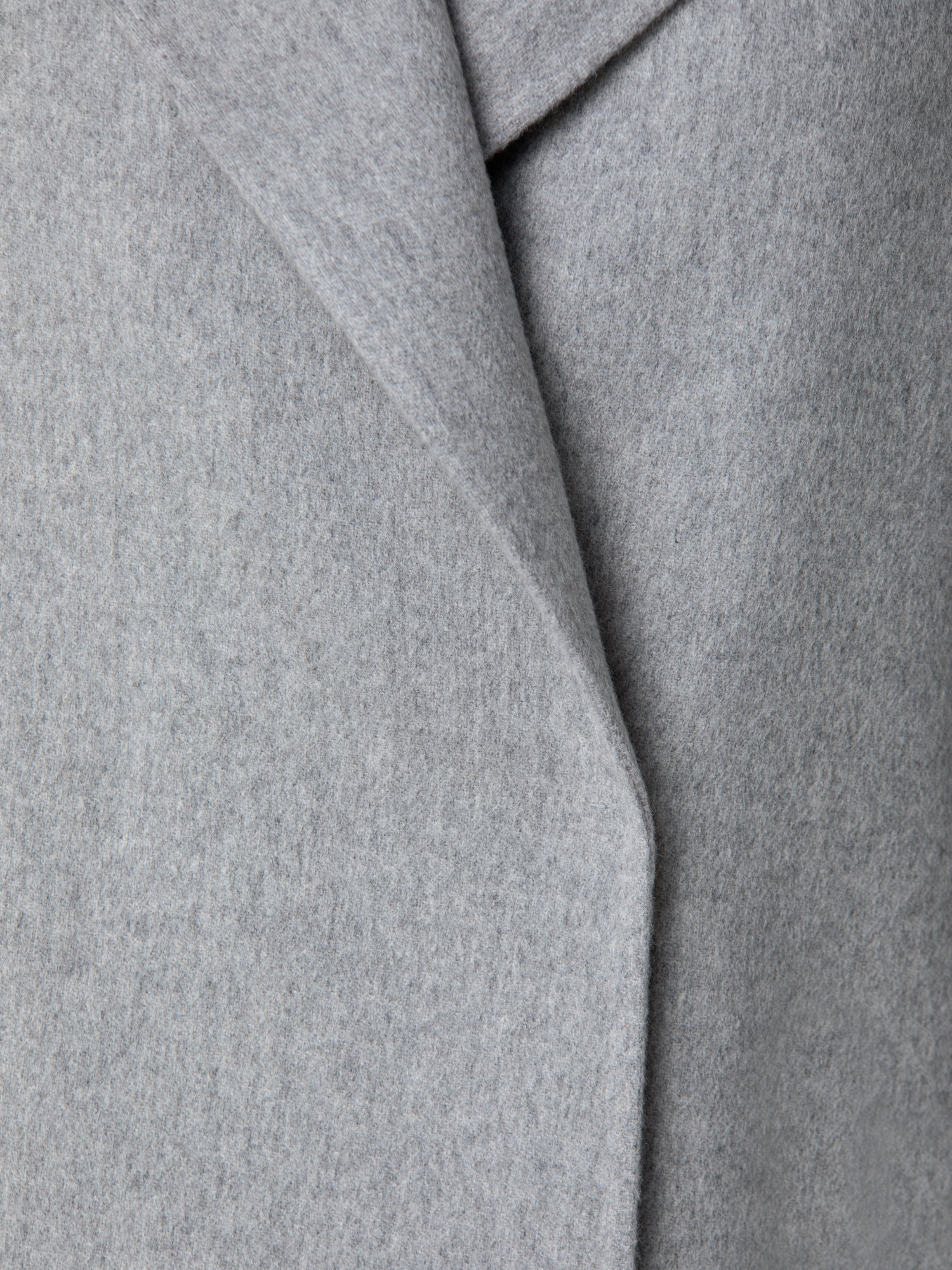 Designer Lightweight Double-Face Cashmere Coat - grey