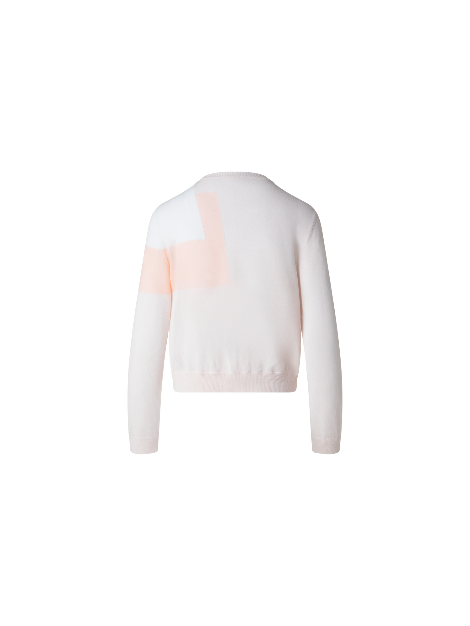 Designer Trapezoid Intarsia Linen Blend Cardigan - multicolor - pink