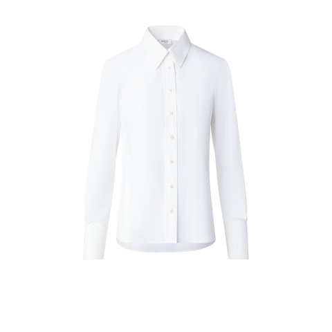Fitted Cotton Poplin Blouse