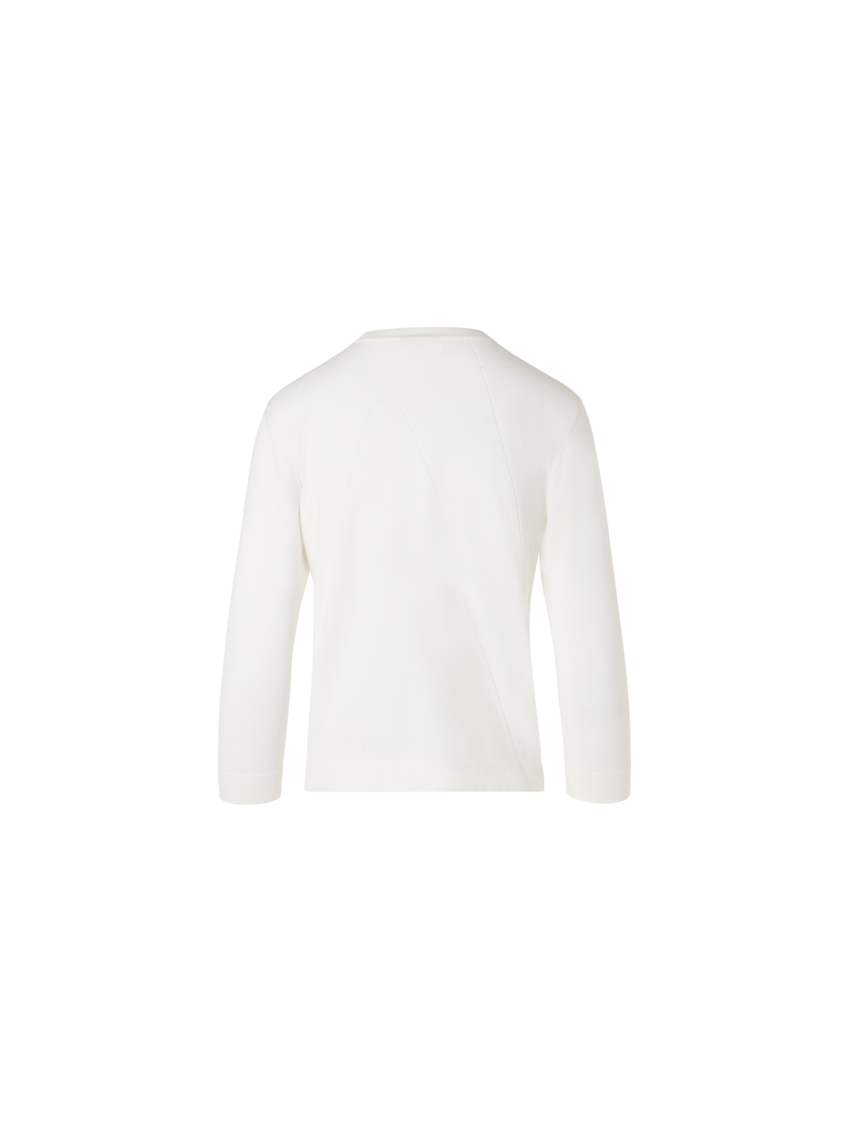 Designer Long-Sleeve Sea Island Cotton Knit Cardigan - ecru