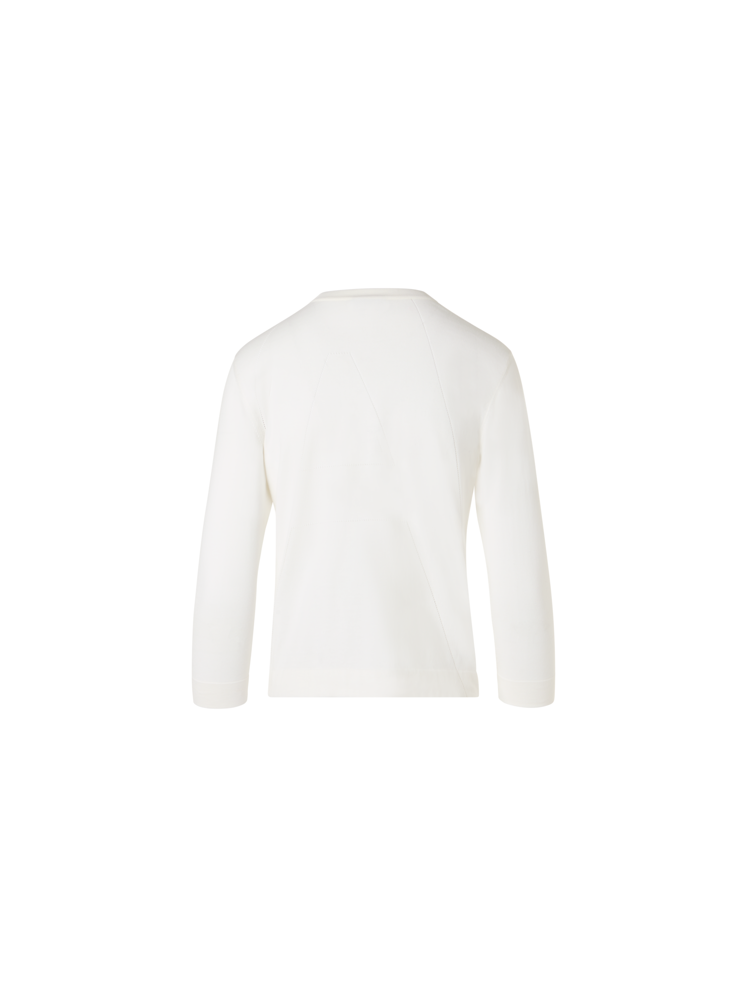 Designer Long-Sleeve Sea Island Cotton Knit Cardigan - ecru