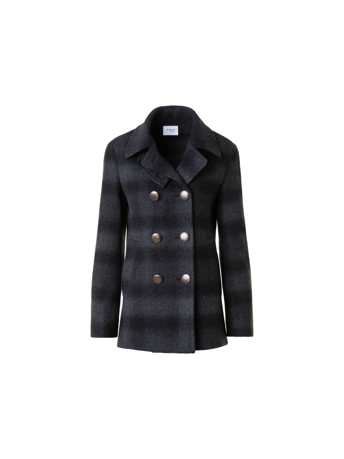 Designer Blurred Check Peacoat - neutral - grey - multicolor