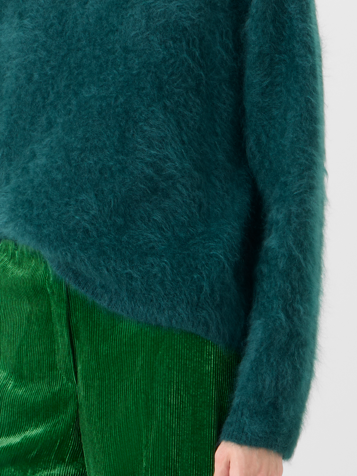 Designer Cloud Cashmere Knit Sweater - green #editorial