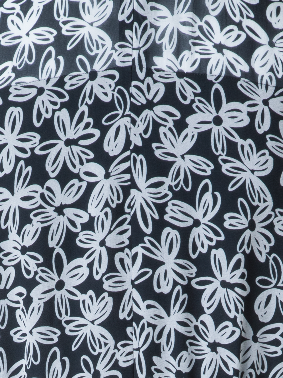 Designer Sleeveless Midi Dress with Flower Print - black - neutral - multicolor