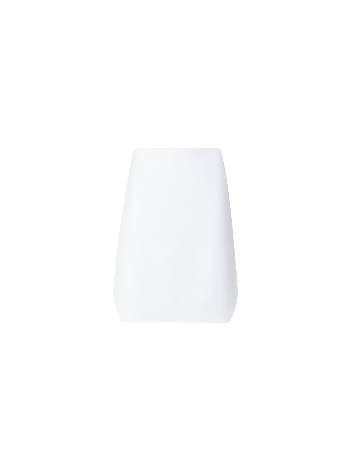 Designer Short Skirt in Cotton Double-Face - ecru - white