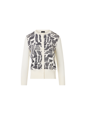 Designer Dance Movement Knit Cardigan - ecru