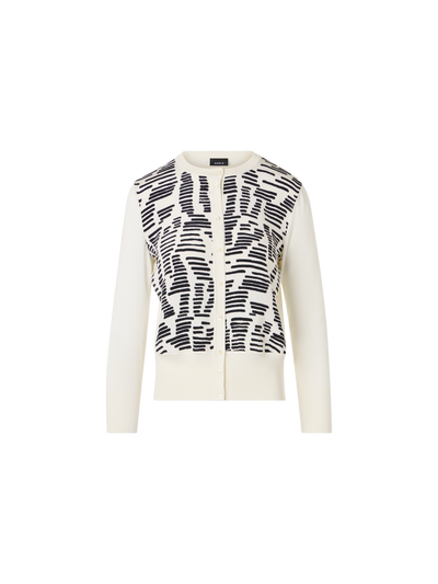Designer Dance Movement Knit Cardigan - ecru