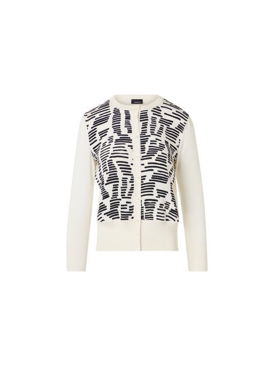 Designer Dance Movement Knit Cardigan - ecru