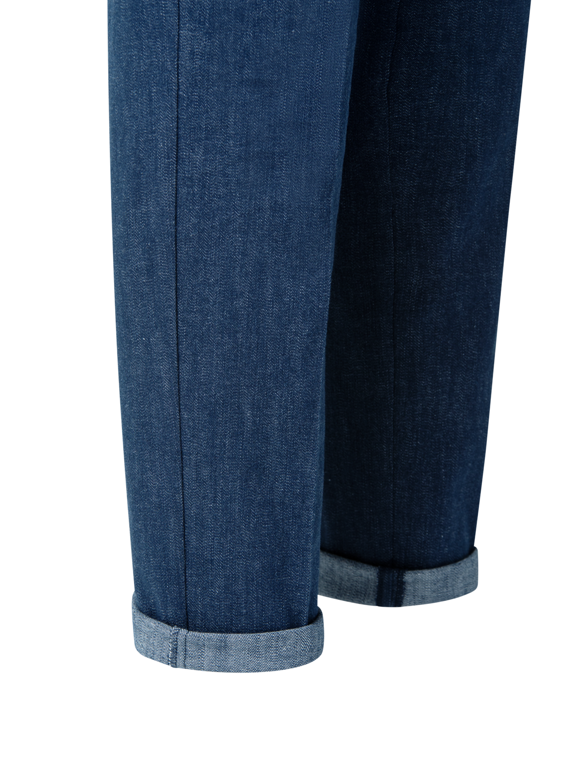 Designer Slim Cotton Denim Stretch Pants - navy - blue