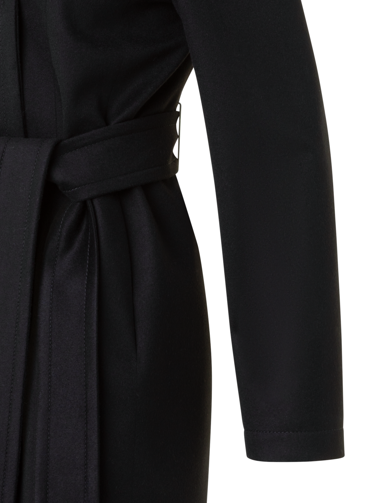 Designer Short Cashmere Storm-System® Trench Coat - black - neutral