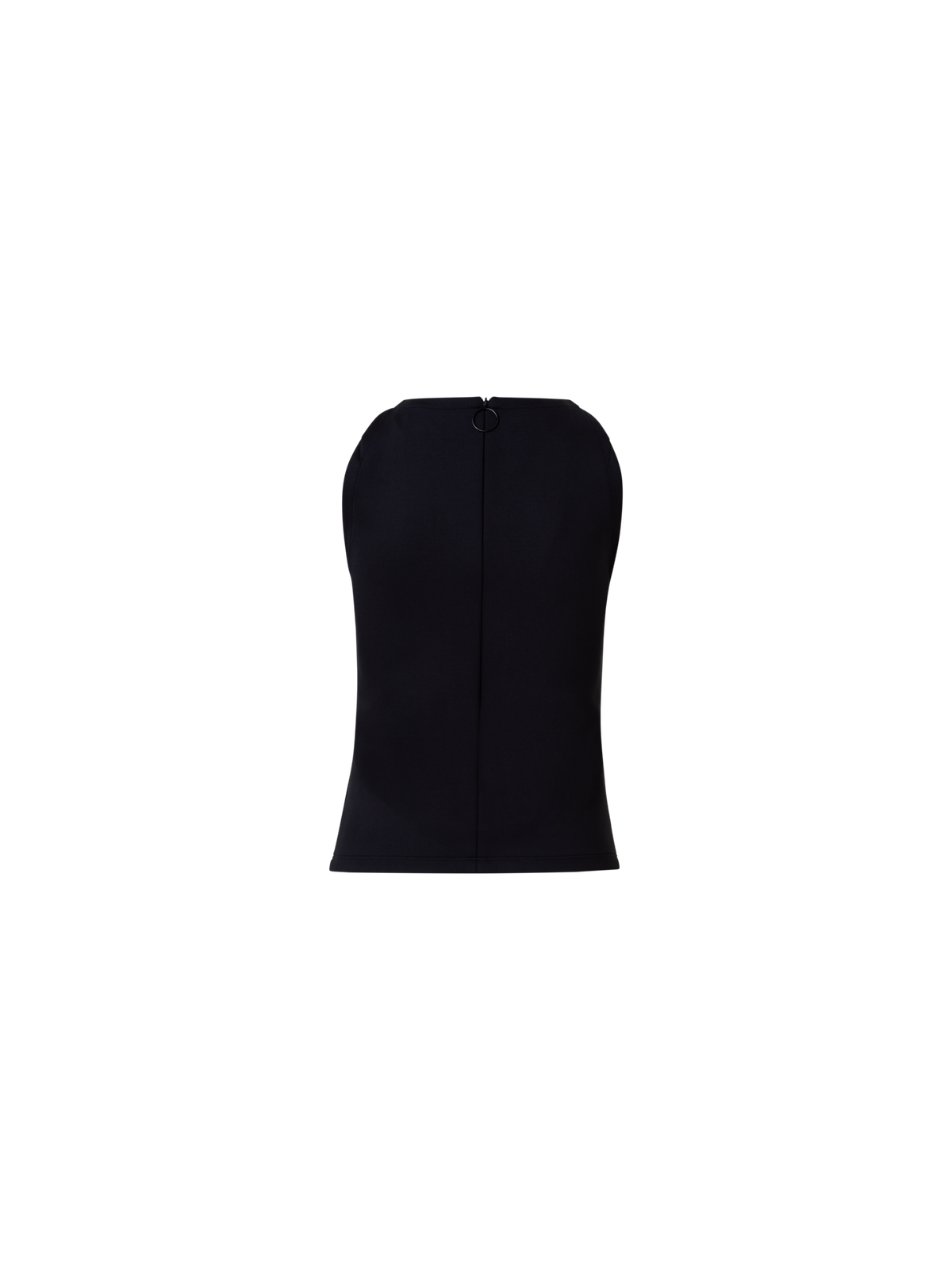 Designer Sleeveless Neoprene Top - black