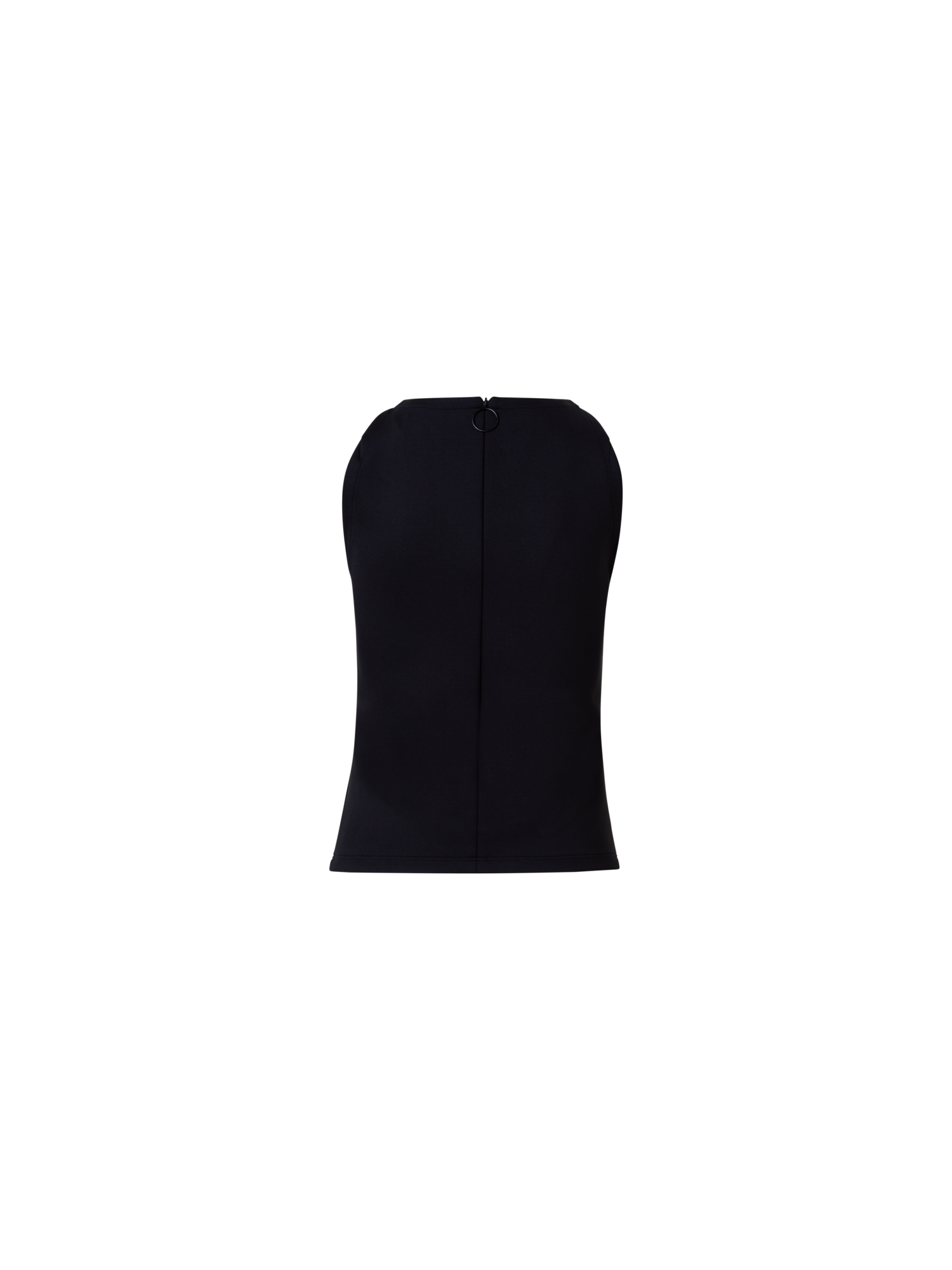 Designer Sleeveless Neoprene Top - black