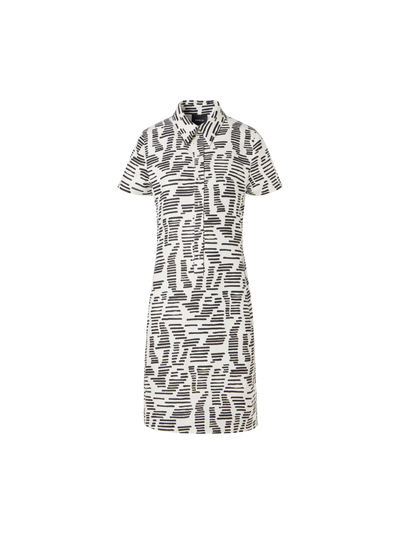 Designer Short-Sleeve Dance Movements Polo Dress - multicolor