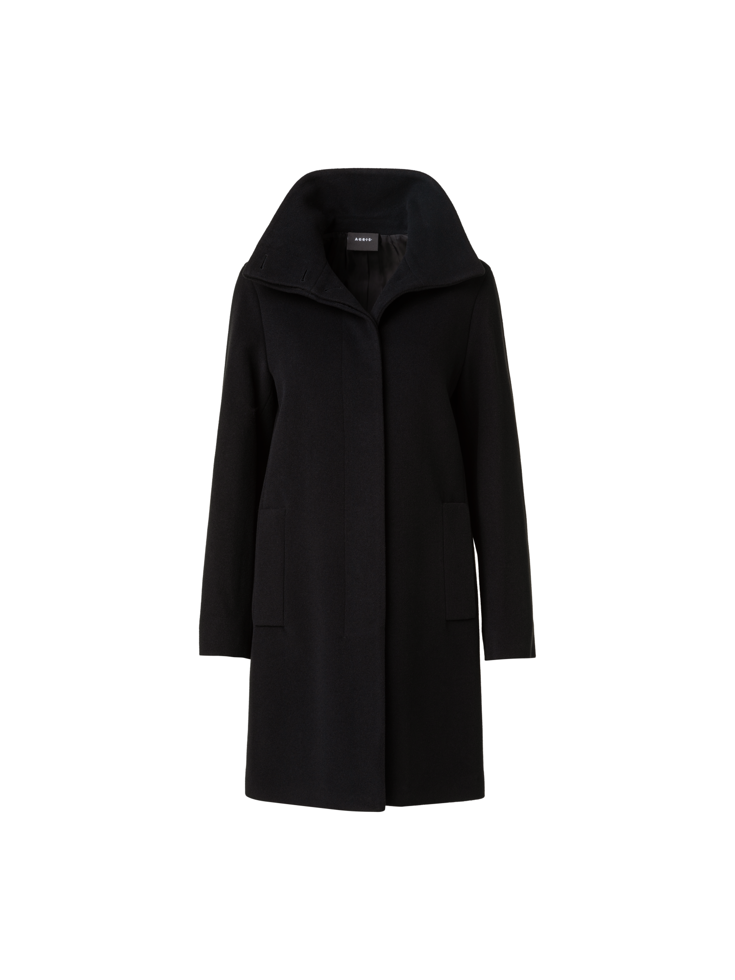 ジャケット・アウター KHOKI 24AW Washed wool coat Black KHOKI ジャケット・アウター KHOKI 24AW Washed wool coat Black KHOKI