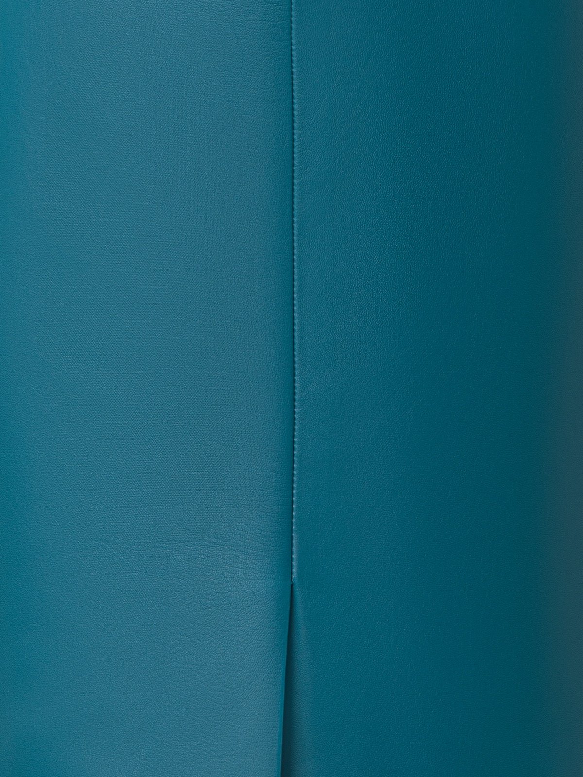 Designer Leather Pencil Skirt - green