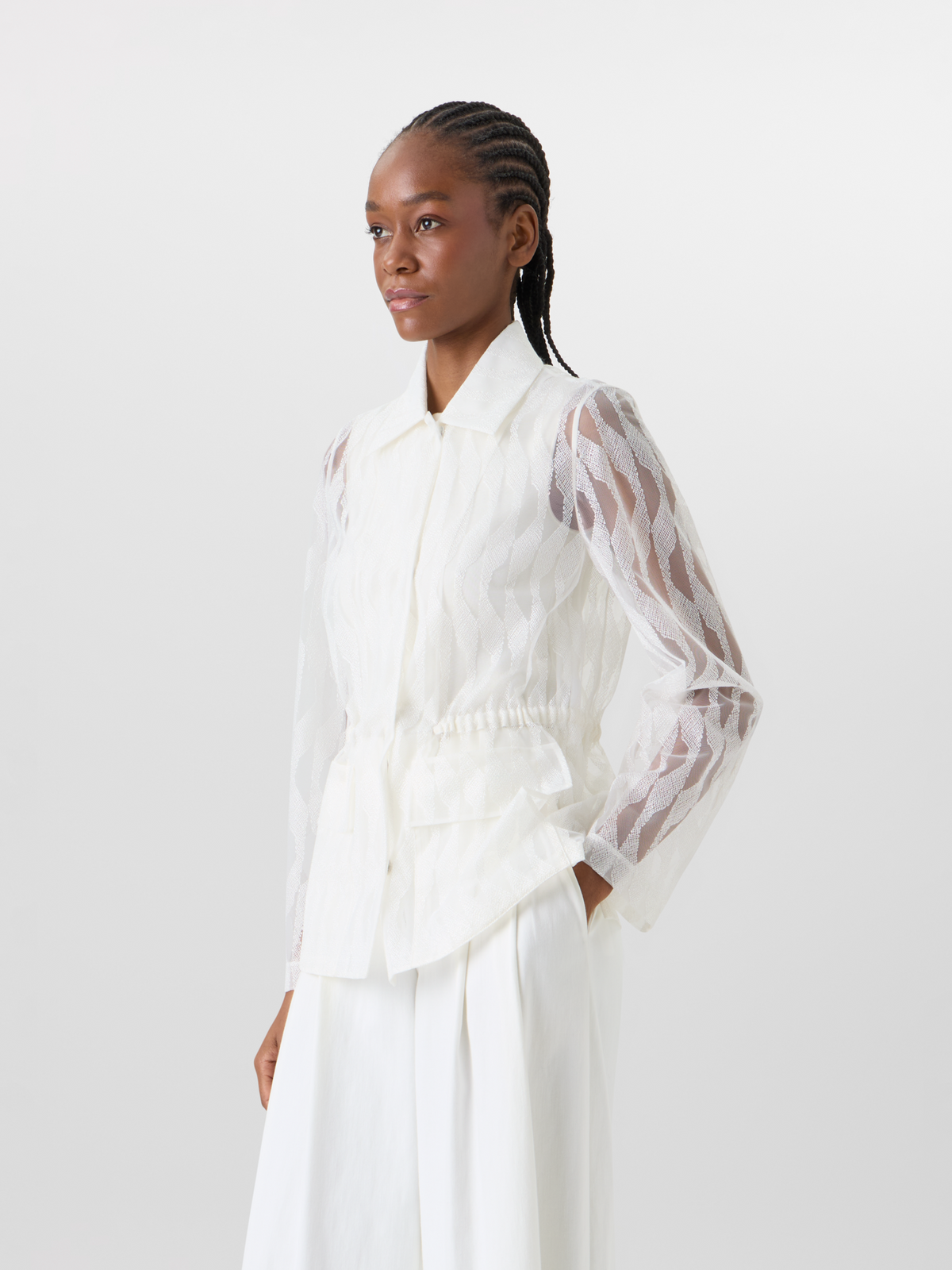Designer Tomma Shirt Jacket - ecru #editorial