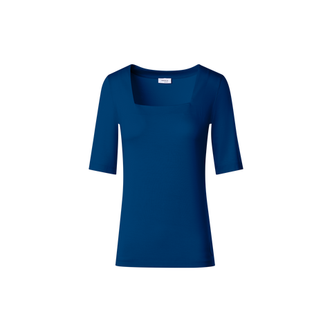 Square Neck Half Sleeve T-Shirt in Modal
