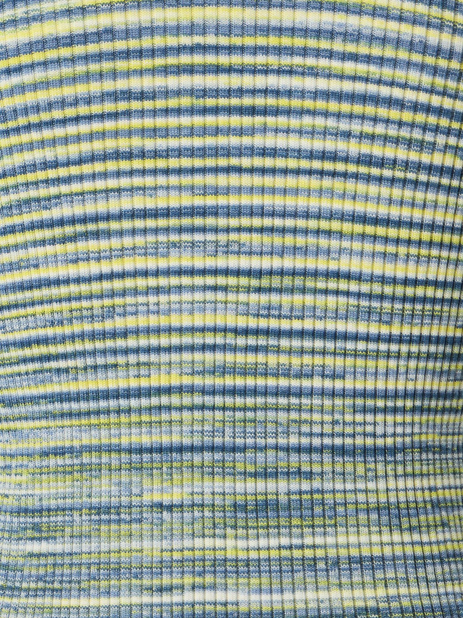 Designer Space-Dye Rib Merino Wool Knit Cardigan - multicolor