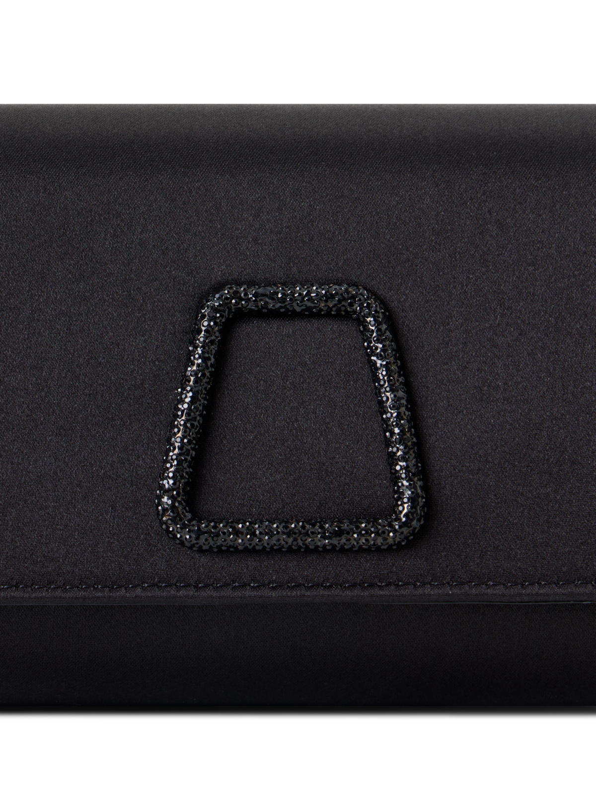 Designer Anouk Mini Trapezoid Clutch - black
