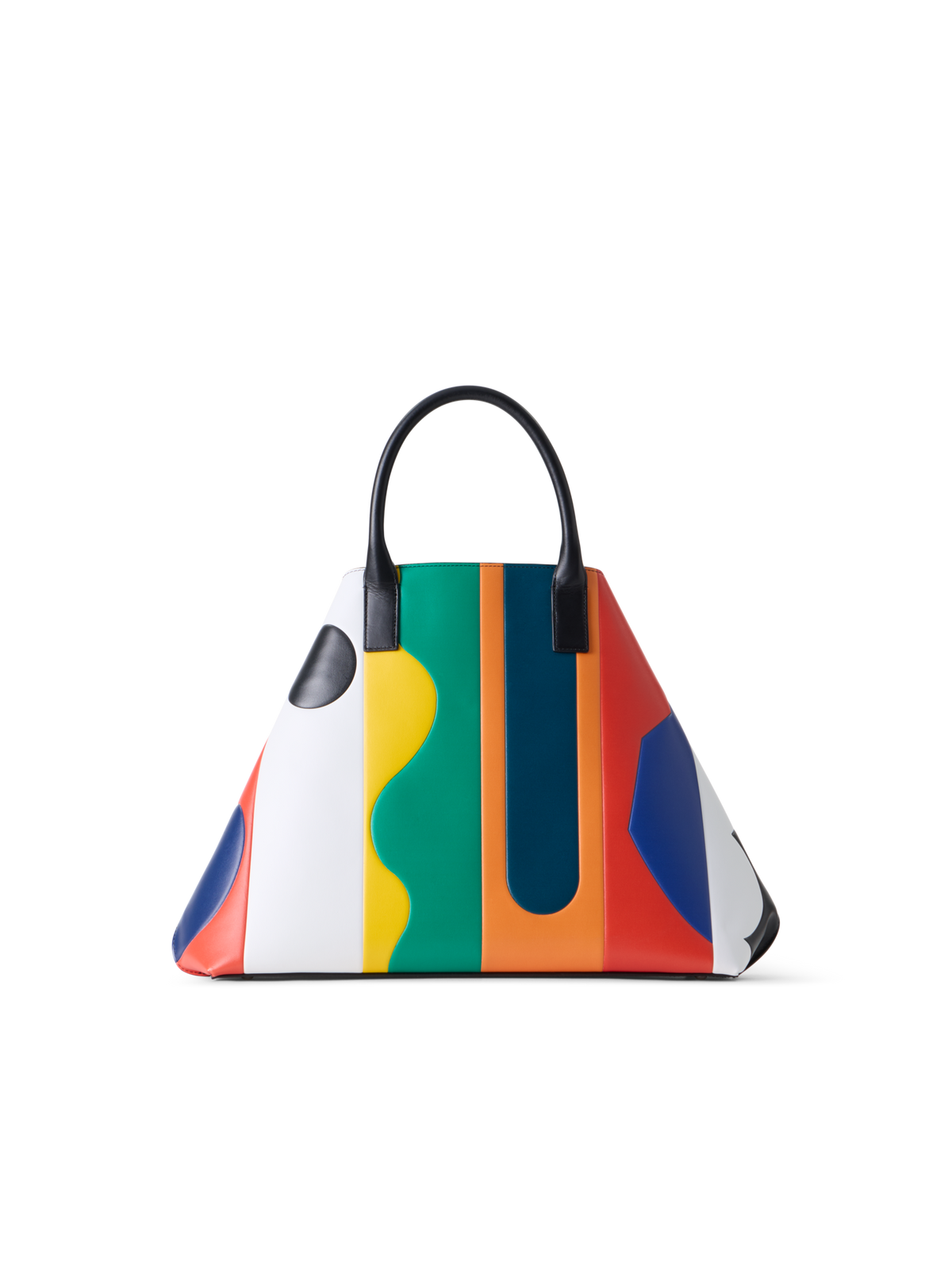 Designer Ai Medium Top Handle Tote Bag - multicolor