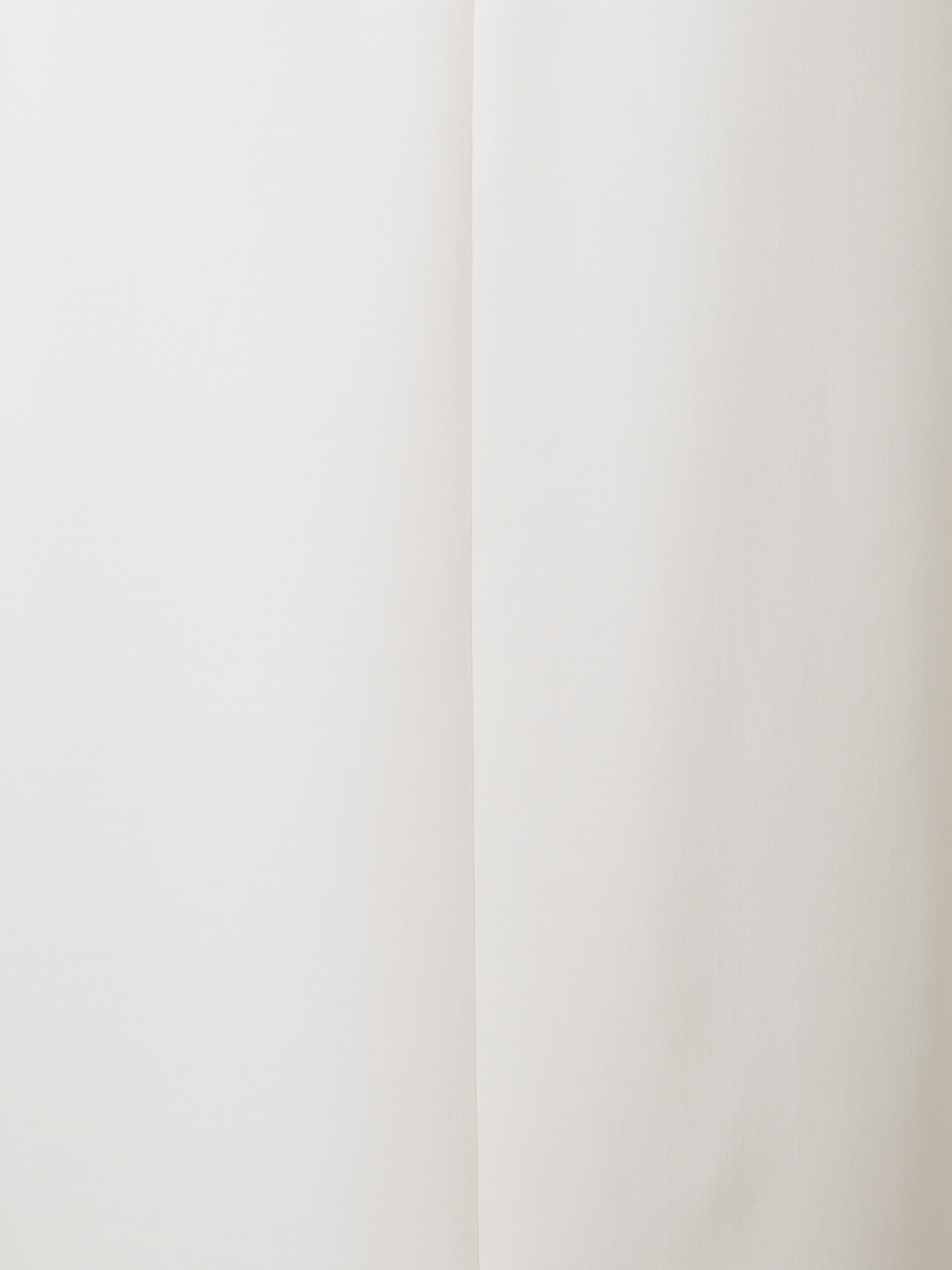 Designer V-Neck Midi Sheath Dress in Wool Double-Face - ecru - white