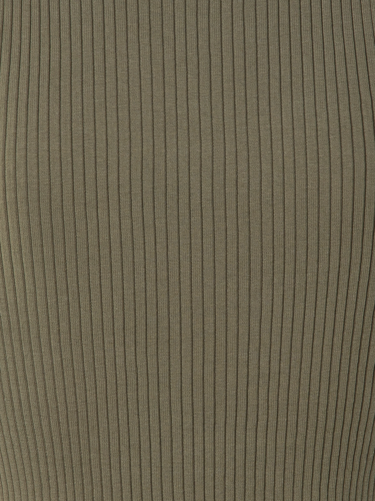 Designer Knit Tank Top in Twisted Cotton Rib - neutral - green