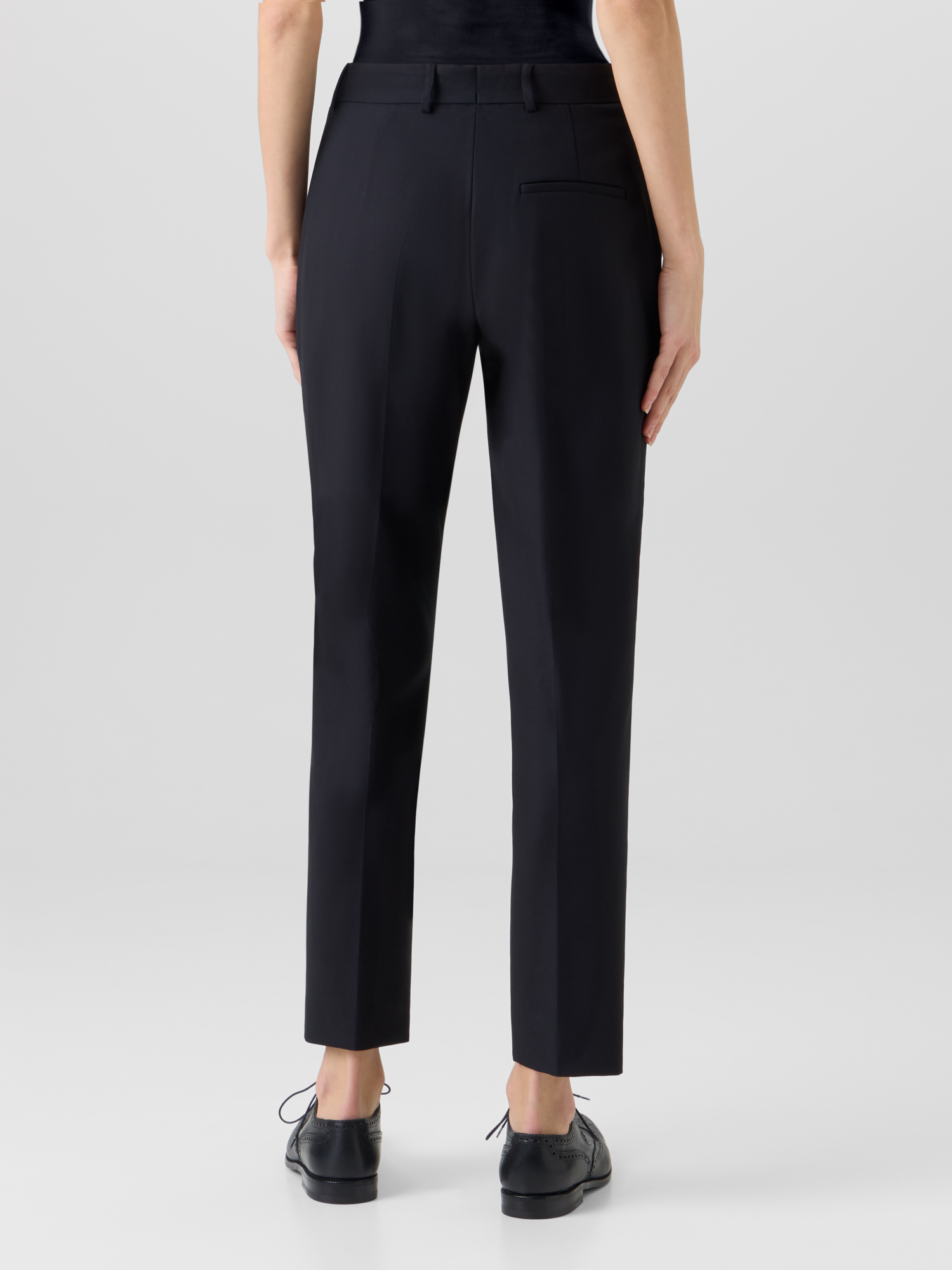 Designer Flavin Pants in Cotton Gabardine - black 
