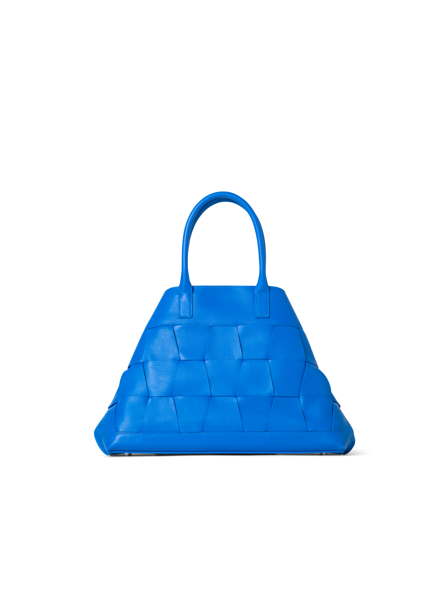Designer Ai Small Top Handle Tote - blue