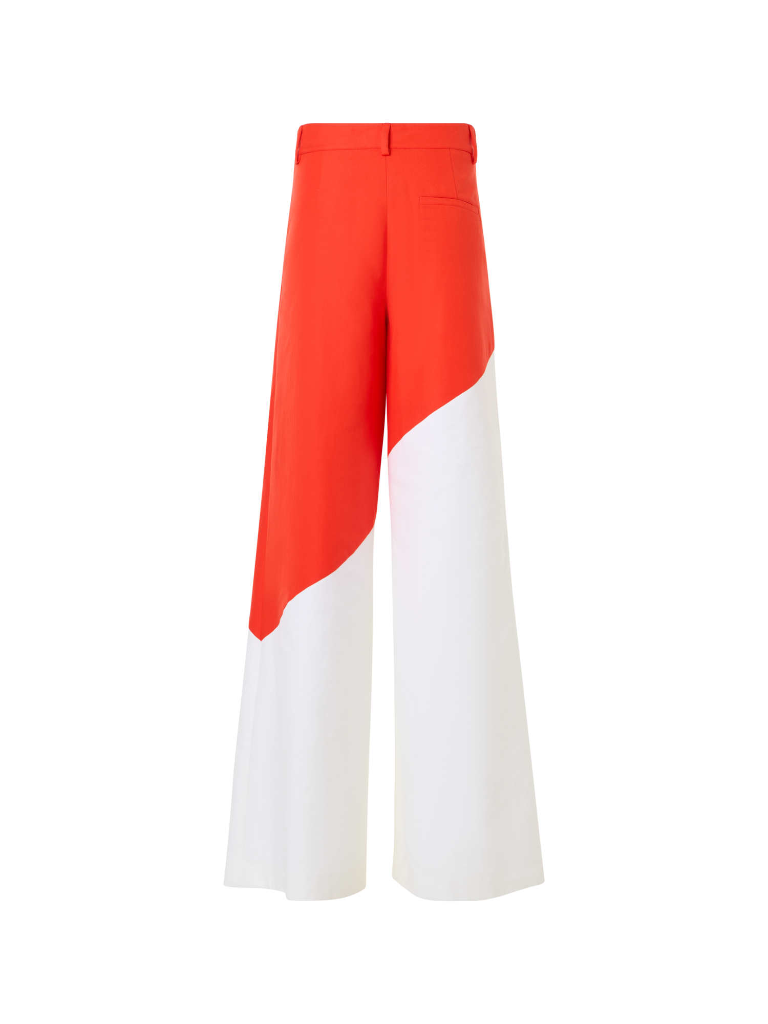 Designer Cassie Wide Pants with Polygon Patchwork - multicolor