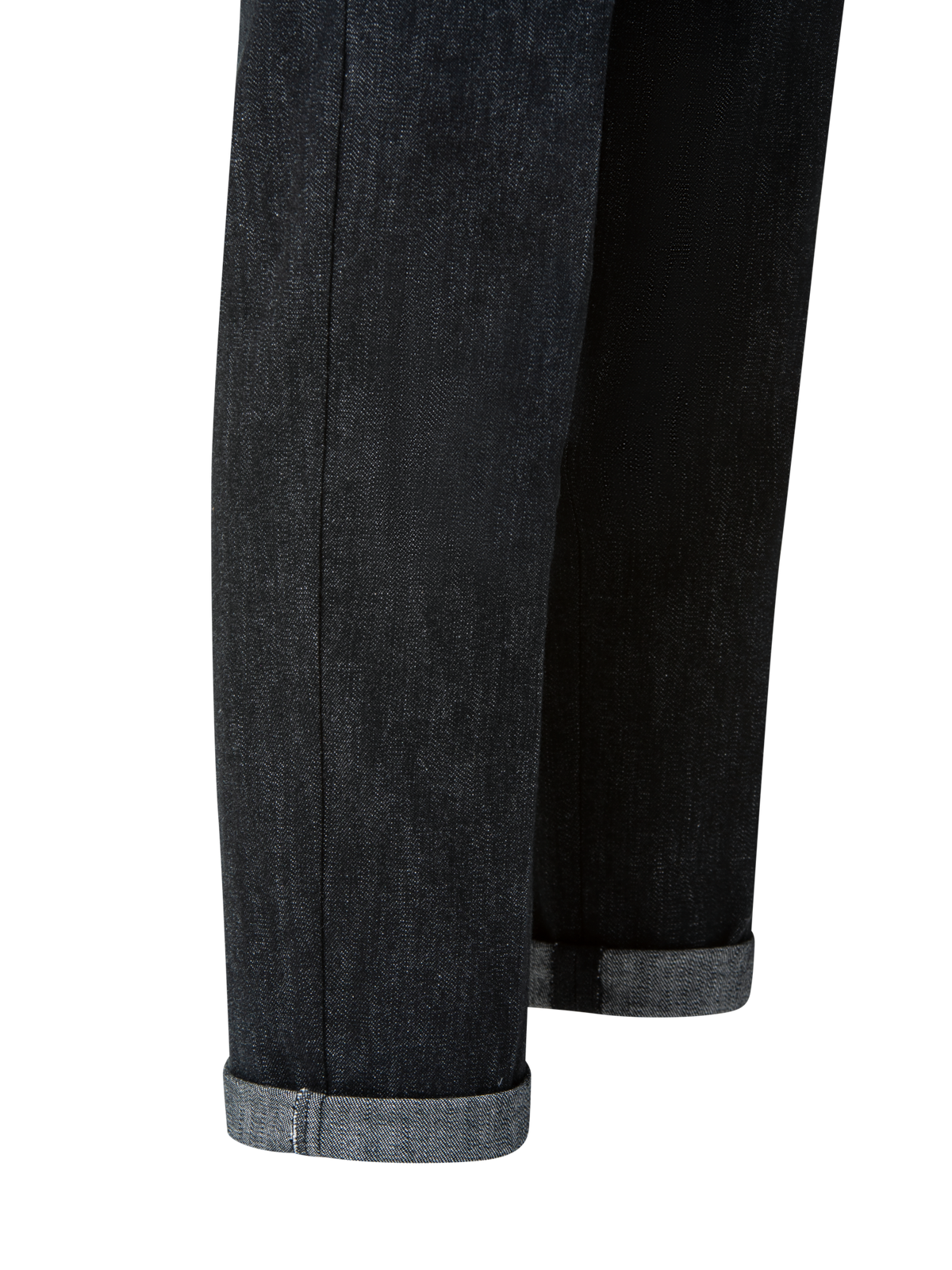 Designer Slim Cotton Denim Stretch Pants - black - grey