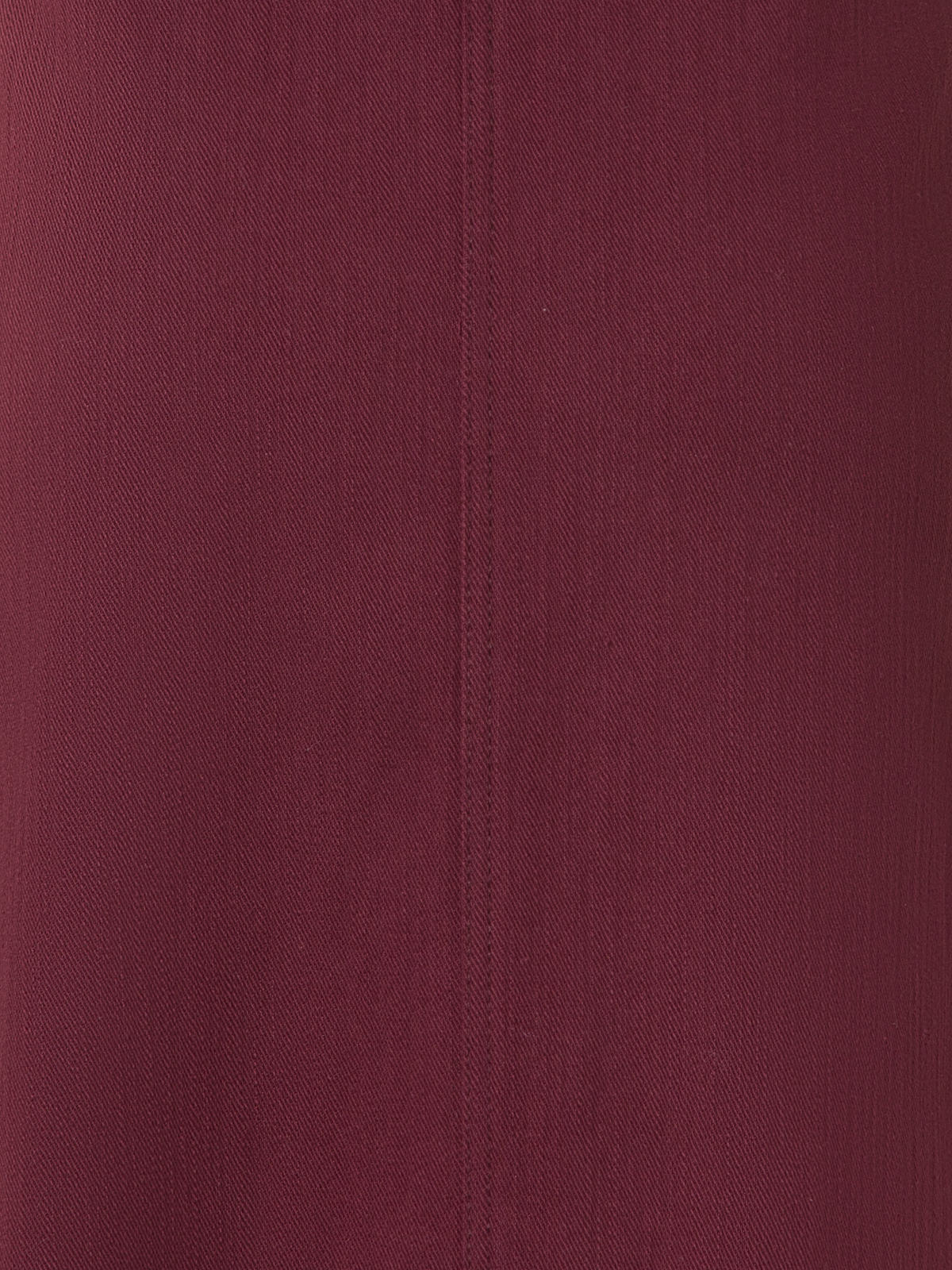 Designer Cotton Denim Pencil Skirt with Fringes - red - purple