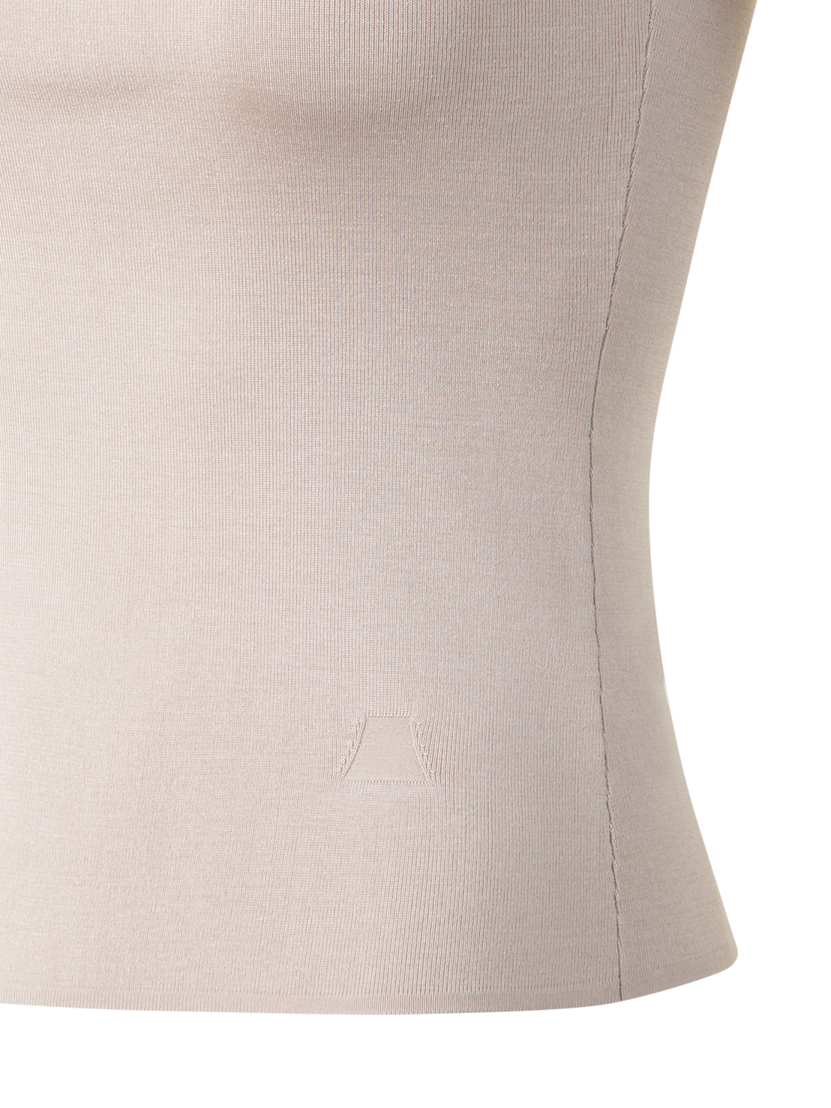 Designer Silk Knit Tank Top - neutral - pastel - beige