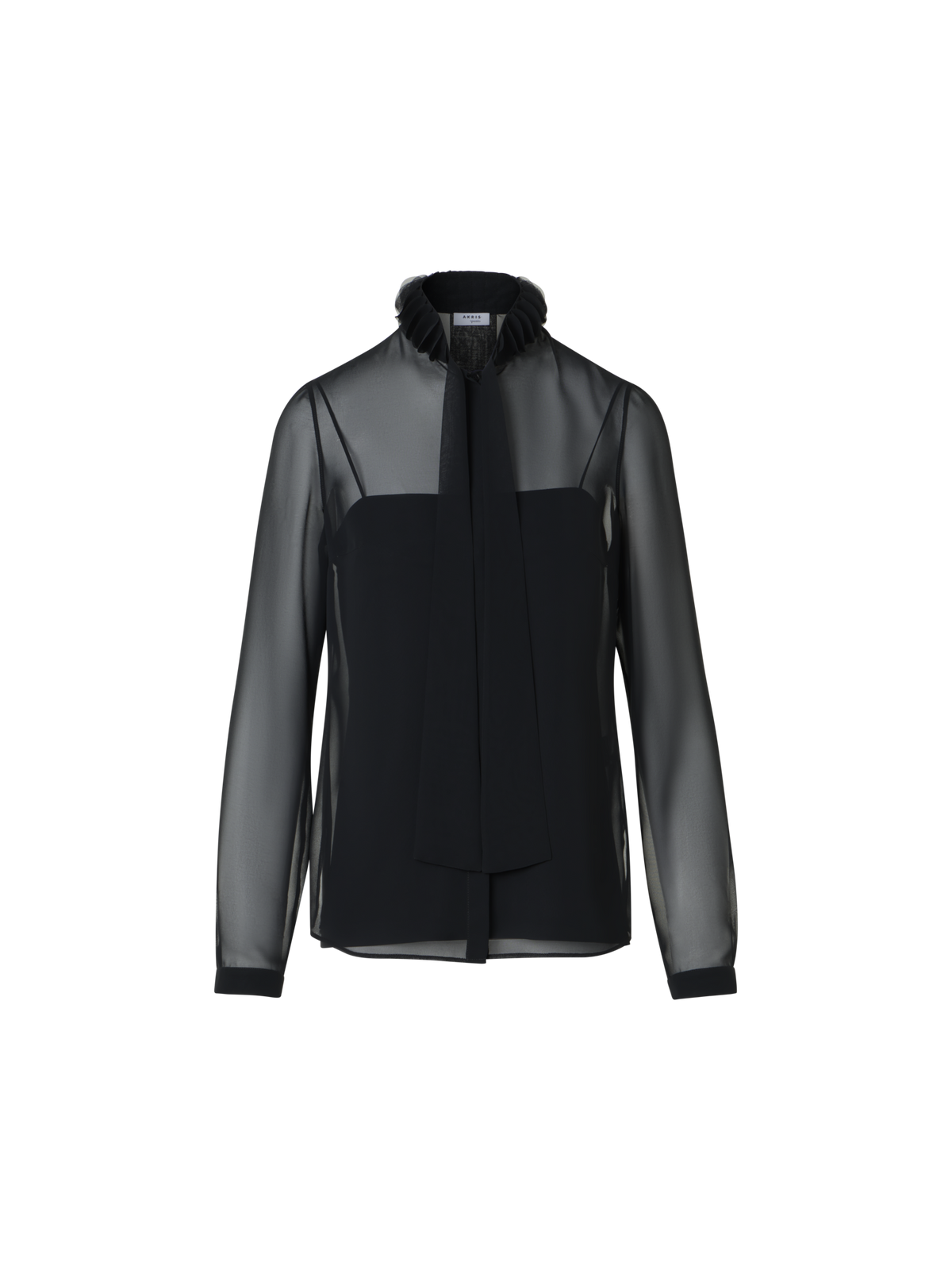 Designer Georgette Blouse with 3D Dots Embellishment - black