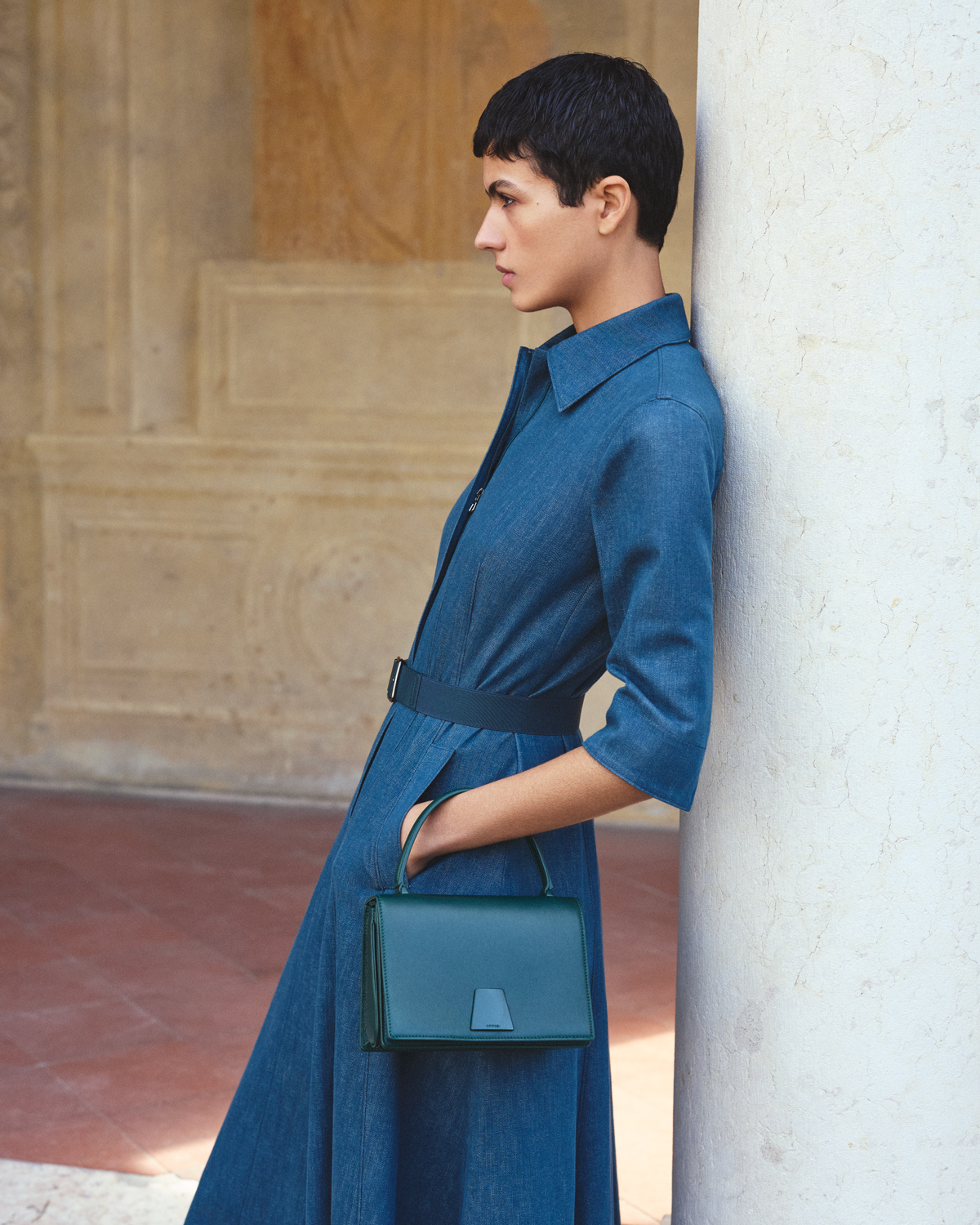 Designer Alice Small Top Handle Bag - green #editorial