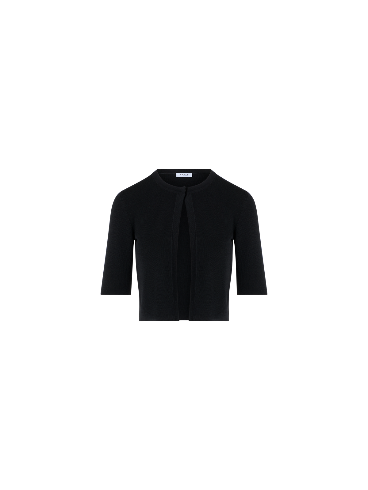 Designer Cropped Cardigan - black