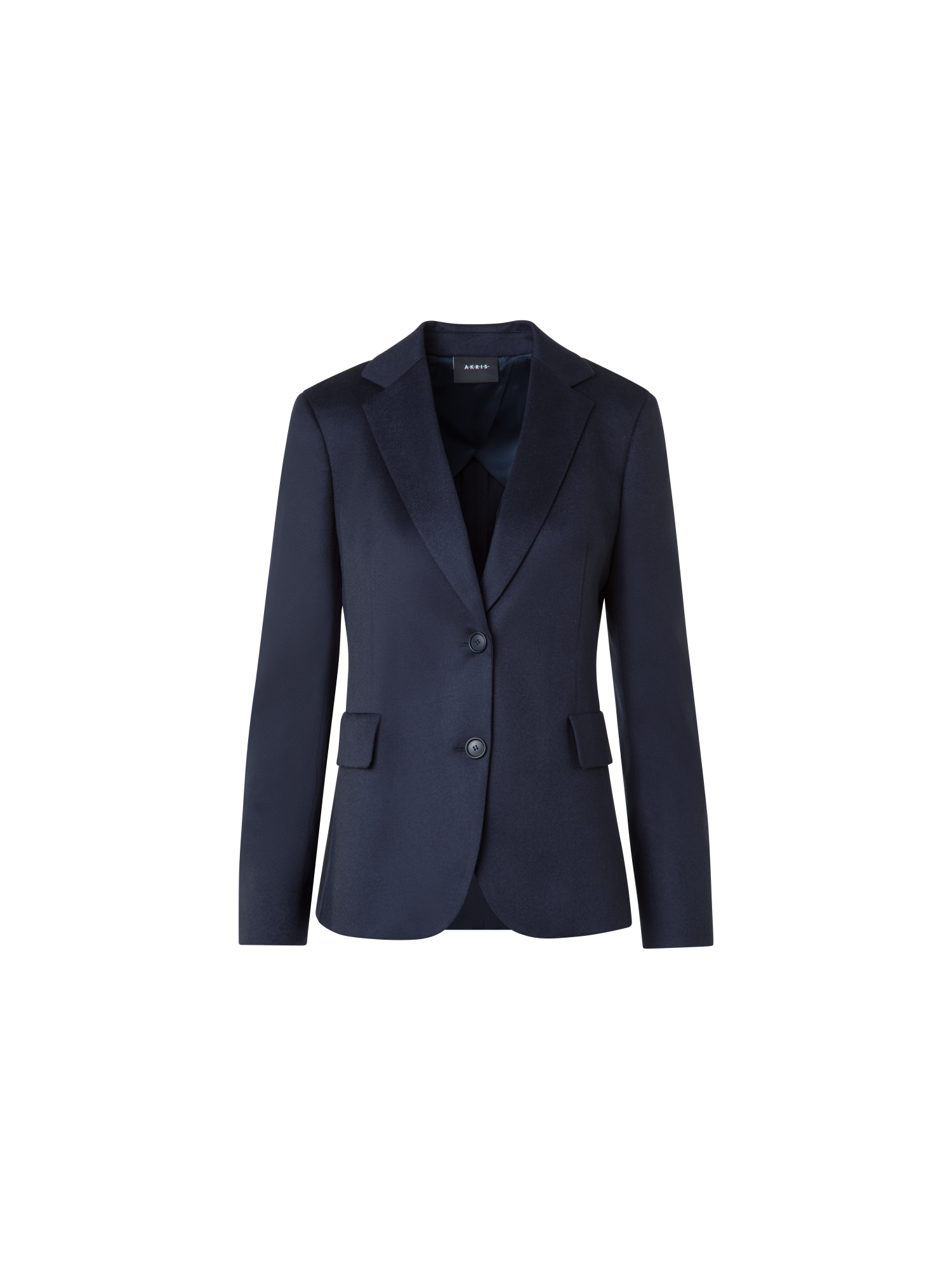 Designer Tailored Blazer in Pure Cashmere Double-Face - neutral - navy - blue