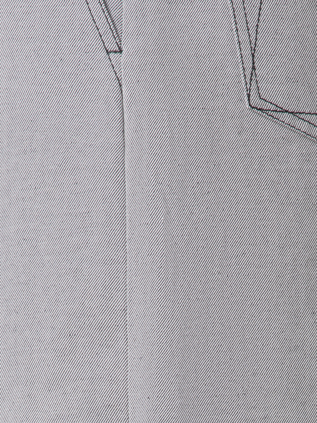 Designer Wide Cotton Denim Stretch Pants - black - pastel - grey