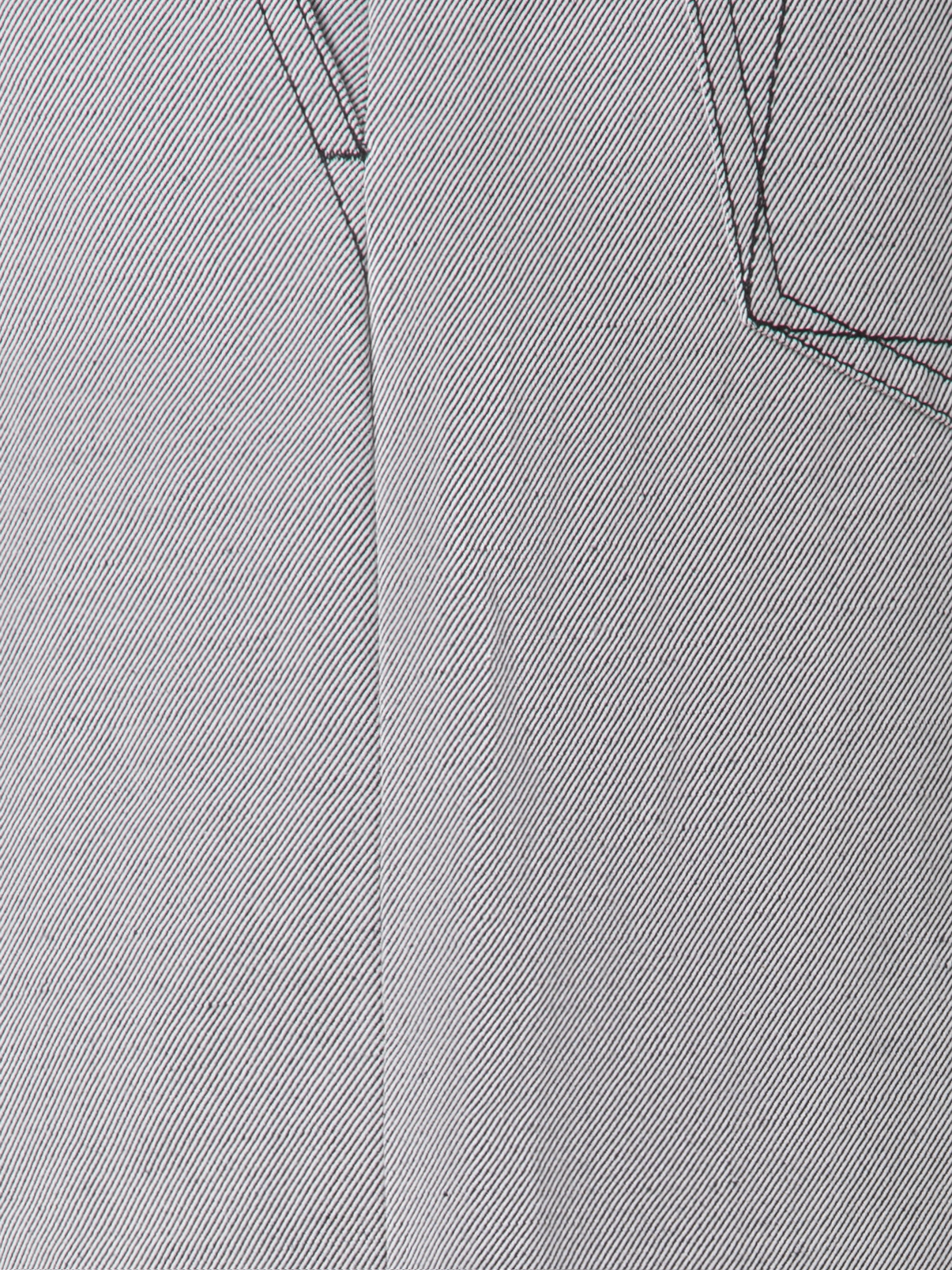 Designer Wide Cotton Denim Stretch Pants - black - pastel - grey