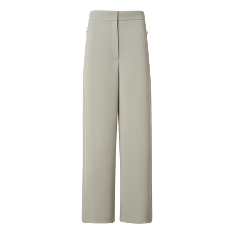 Wide Wool Tricotine Pants
