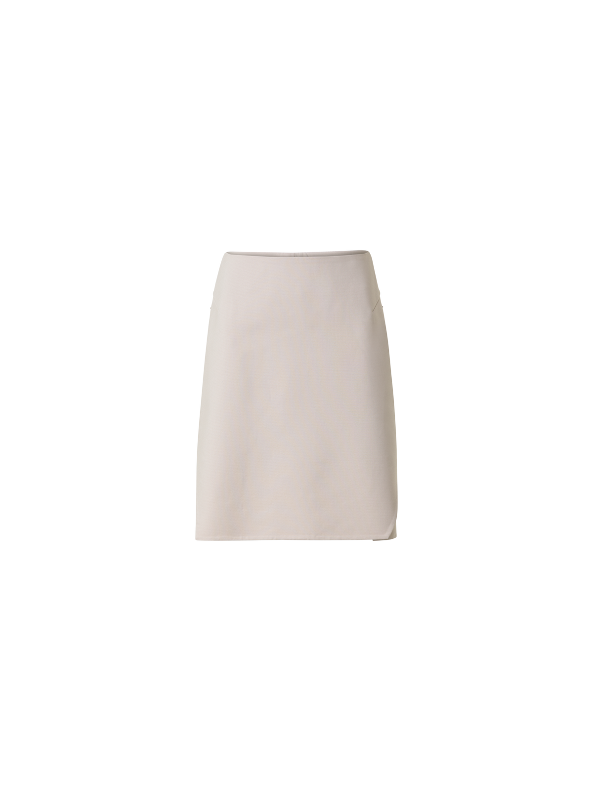 Designer Short Skirt in Cotton Double-Face - beige