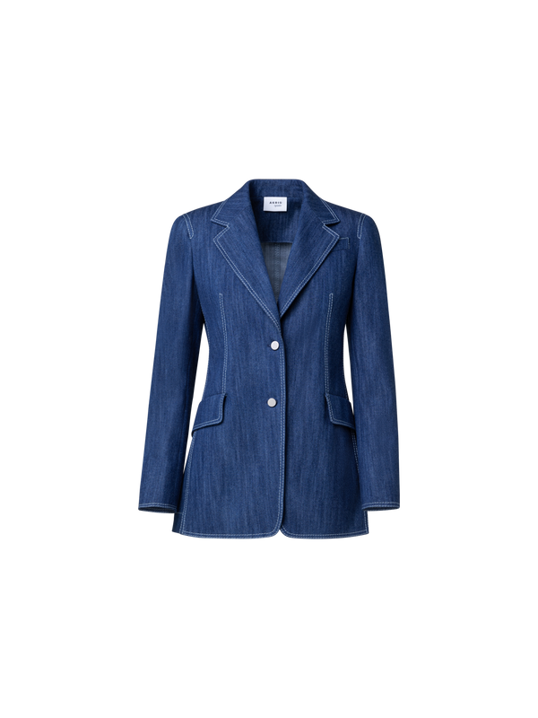 Designer Washed Denim Blazer