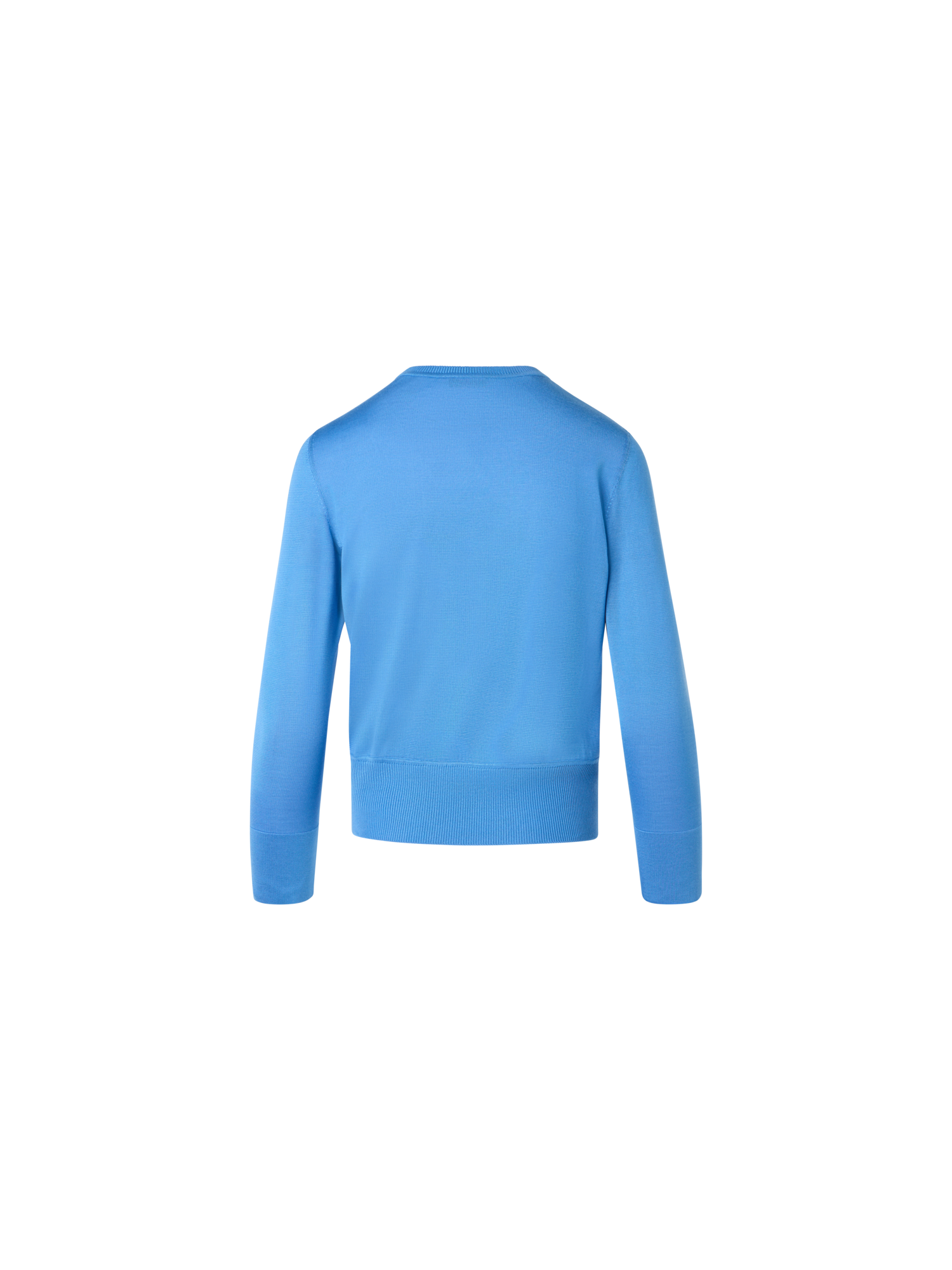 Designer Whitecaps Print Silk Cardigan - blue