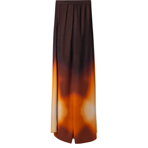 Extra Wide Palazzo Silk Autumn Twilight Pants