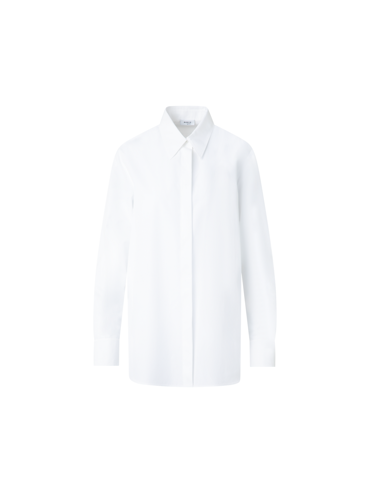 Designer Relaxed Cotton Tunic Blouse - neutral - ecru - white