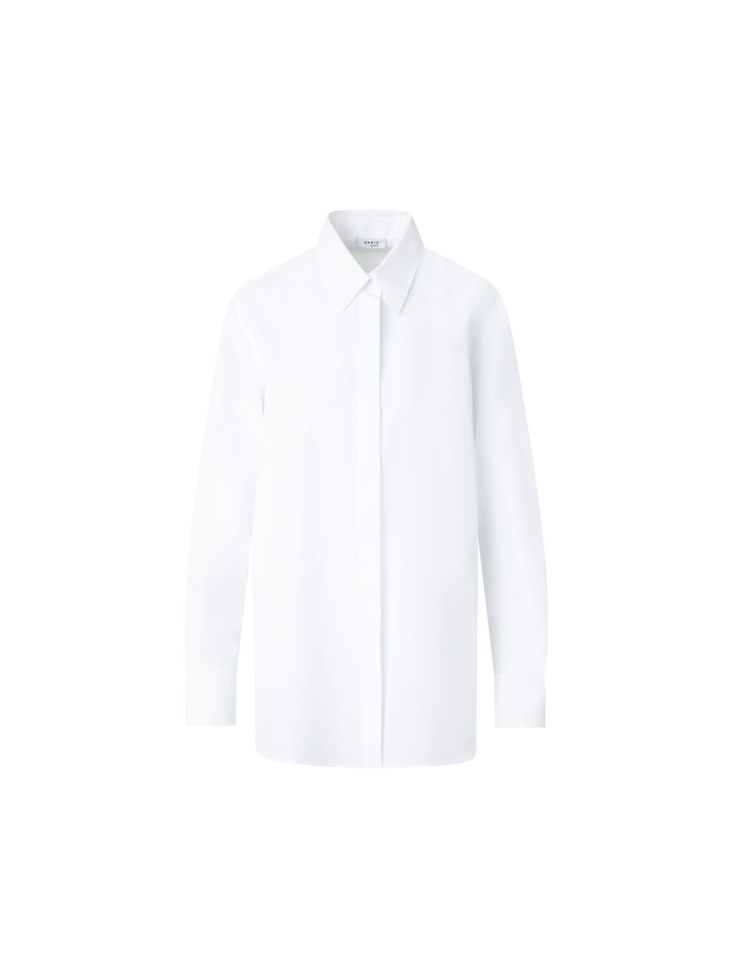 Designer Relaxed Cotton Tunic Blouse - neutral - ecru - white