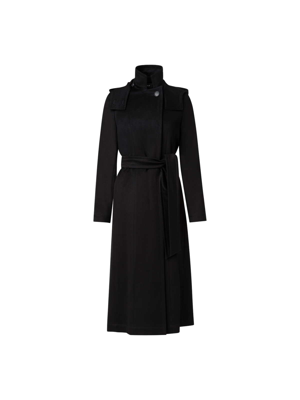 Designer Storm System® Cashmere Coat - black