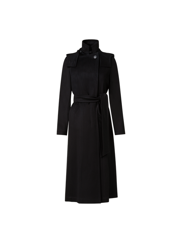Designer Storm System® Cashmere Coat - black