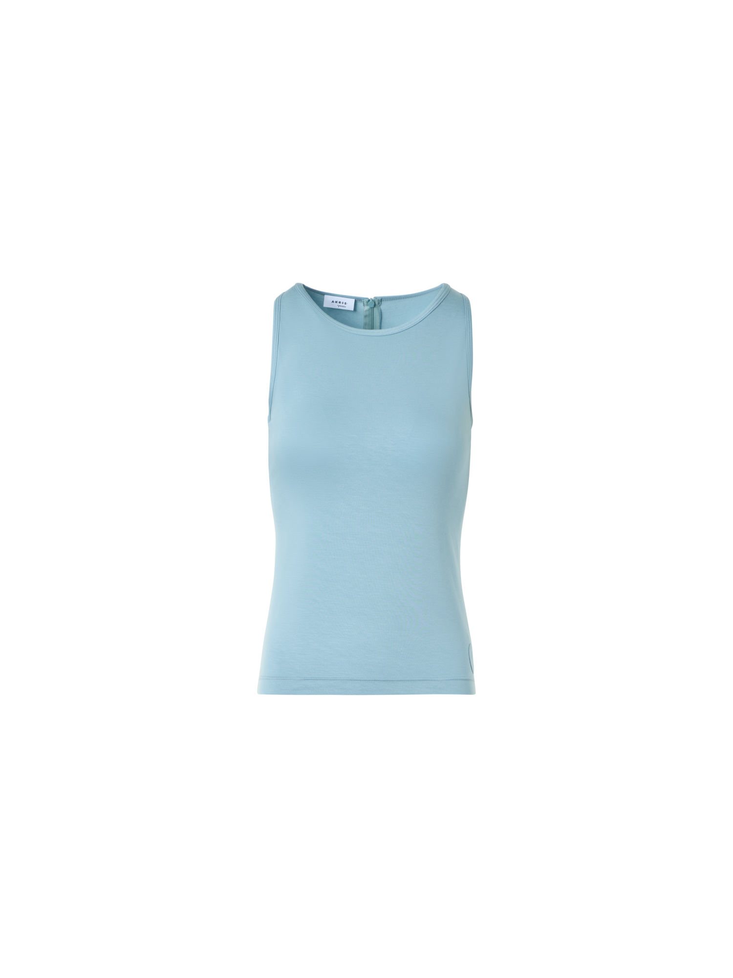 Designer Fitted Speedo Top in Stretch Modal Jersey - pastel - blue